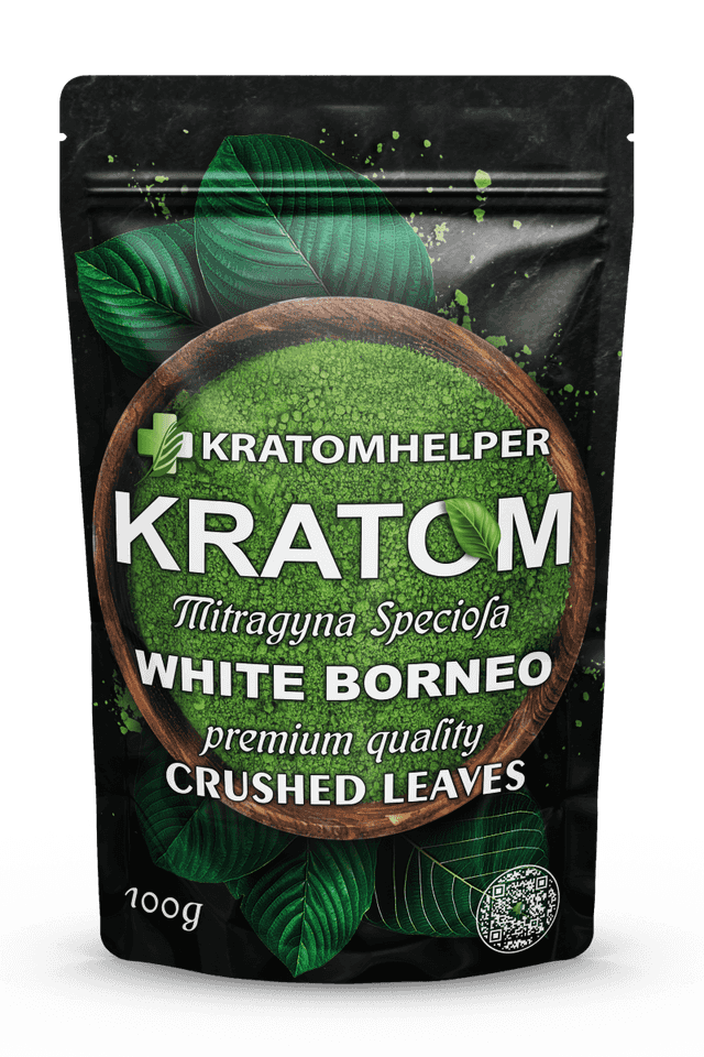 White Borneo Kratom Crushed Leaf